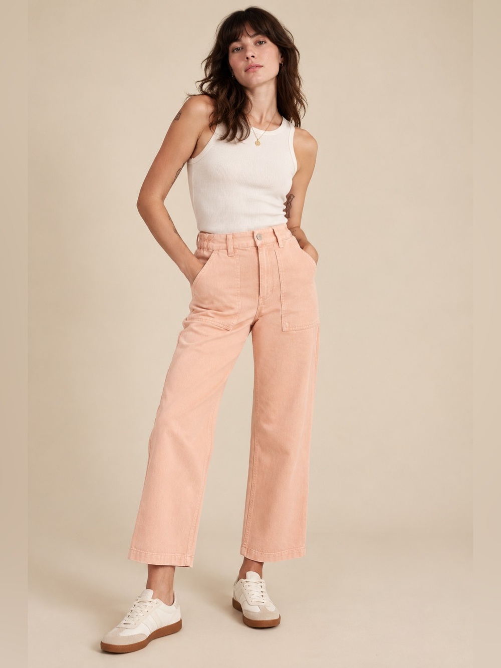 Big Bud Press Work Pants – Salmon Peach Pink – Size XS